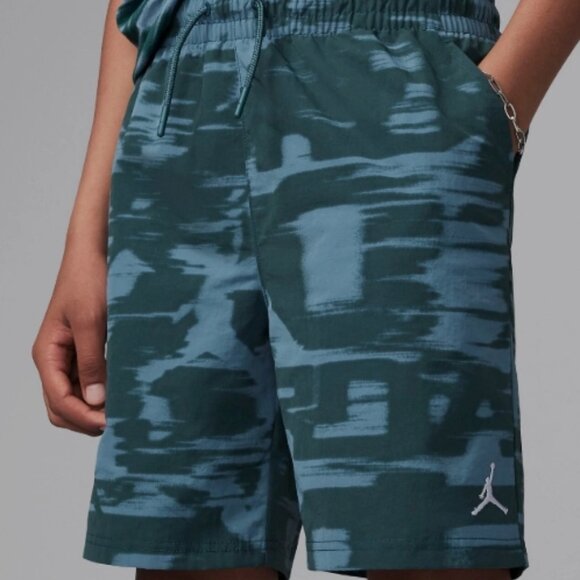 Nike Air Jordan MJ Flight MVP Big Kids' Boys Woven Shorts (Oxidized Green) - Picture 1 of 4